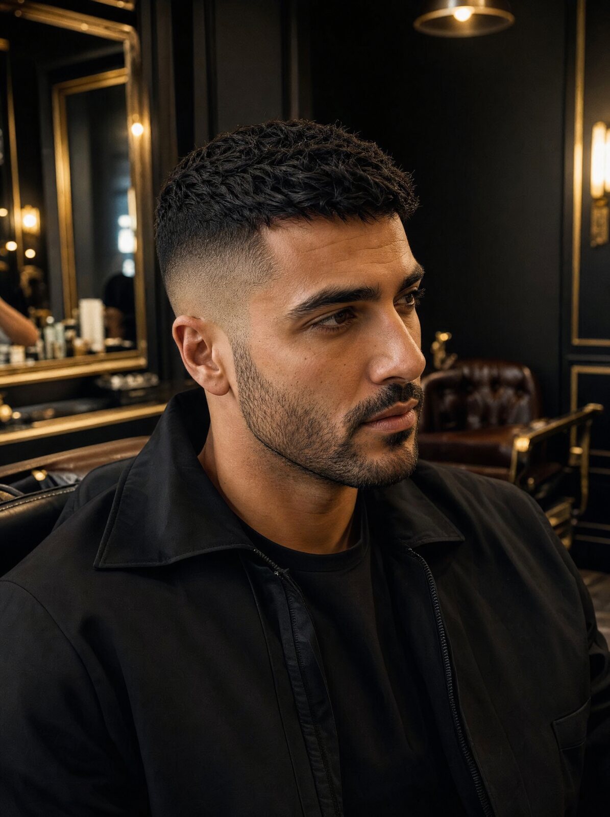 Textured crop with taper