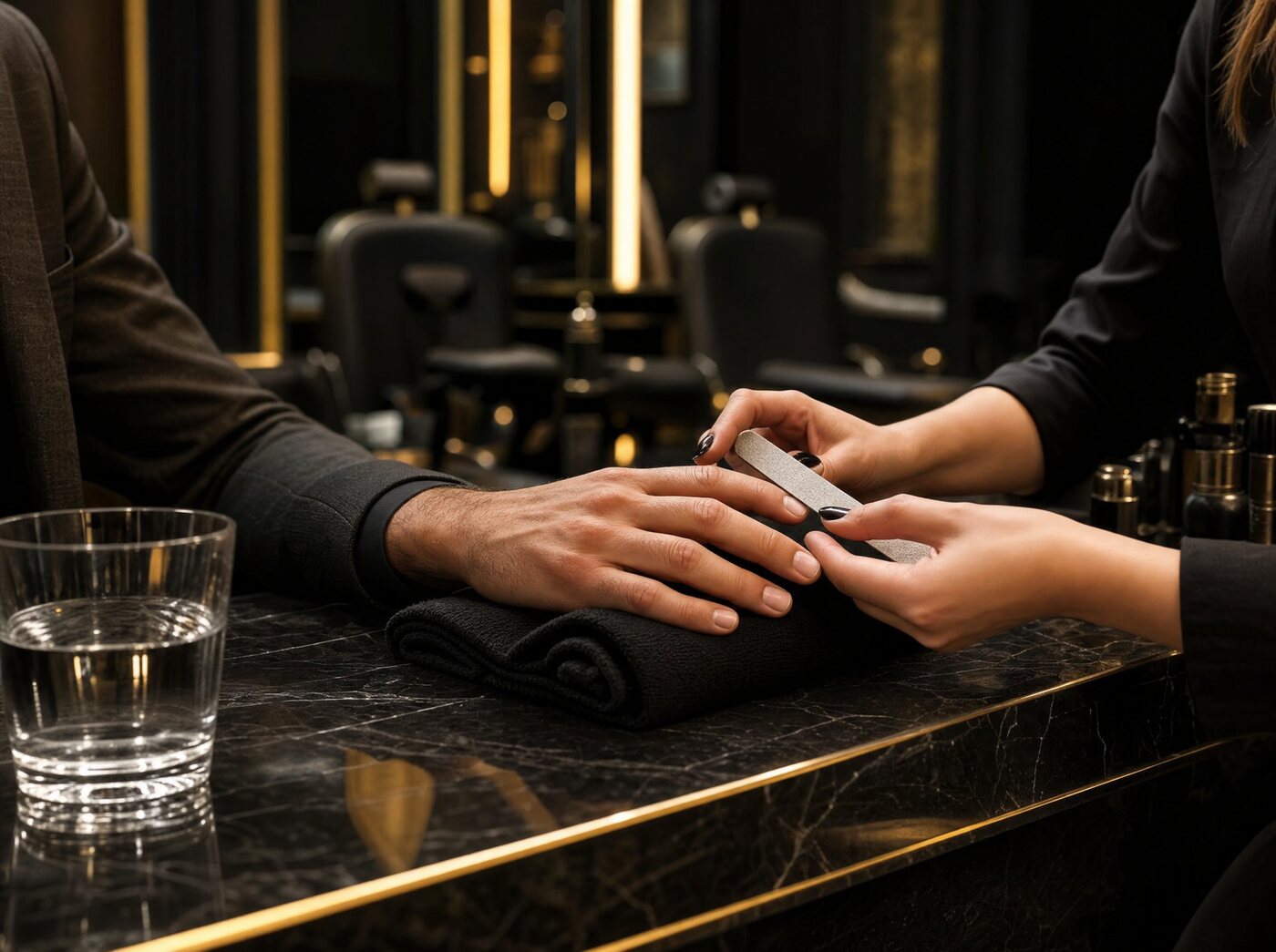Gentleman's manicure